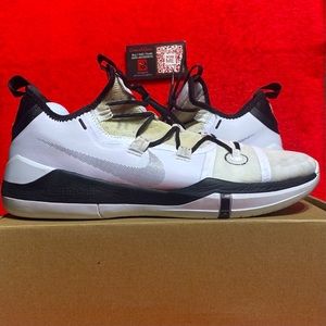 NIKE KOBE AD EXODUS TB  WHITE BLACK AT3874-101 Men SIZE 15